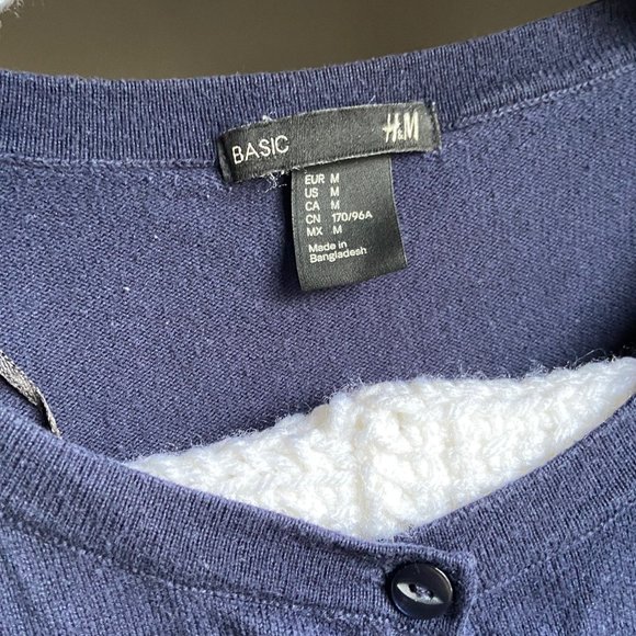 H&M Basic navy cardigan - Picture 3 of 4